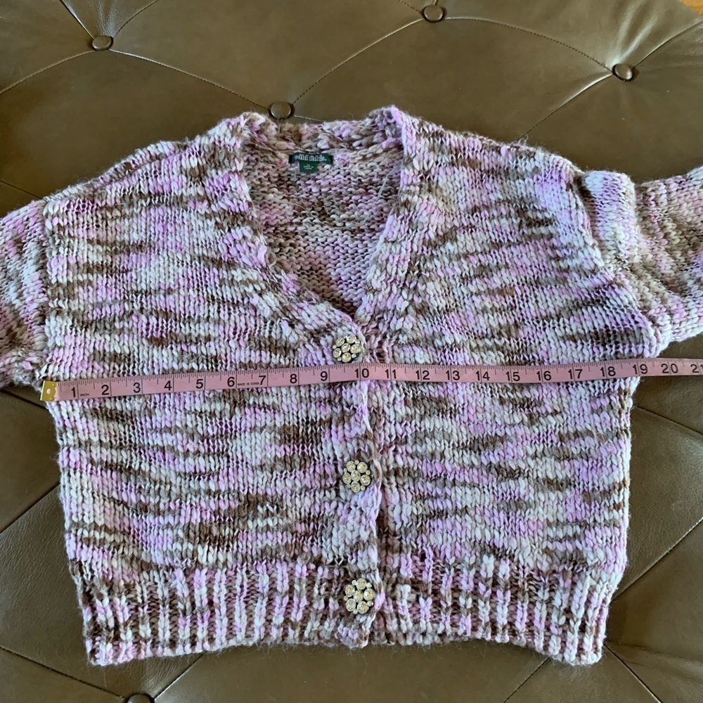 Wild Fable Cropped‎ Sweater Rhinestone Buttons - Picture 8 of 11